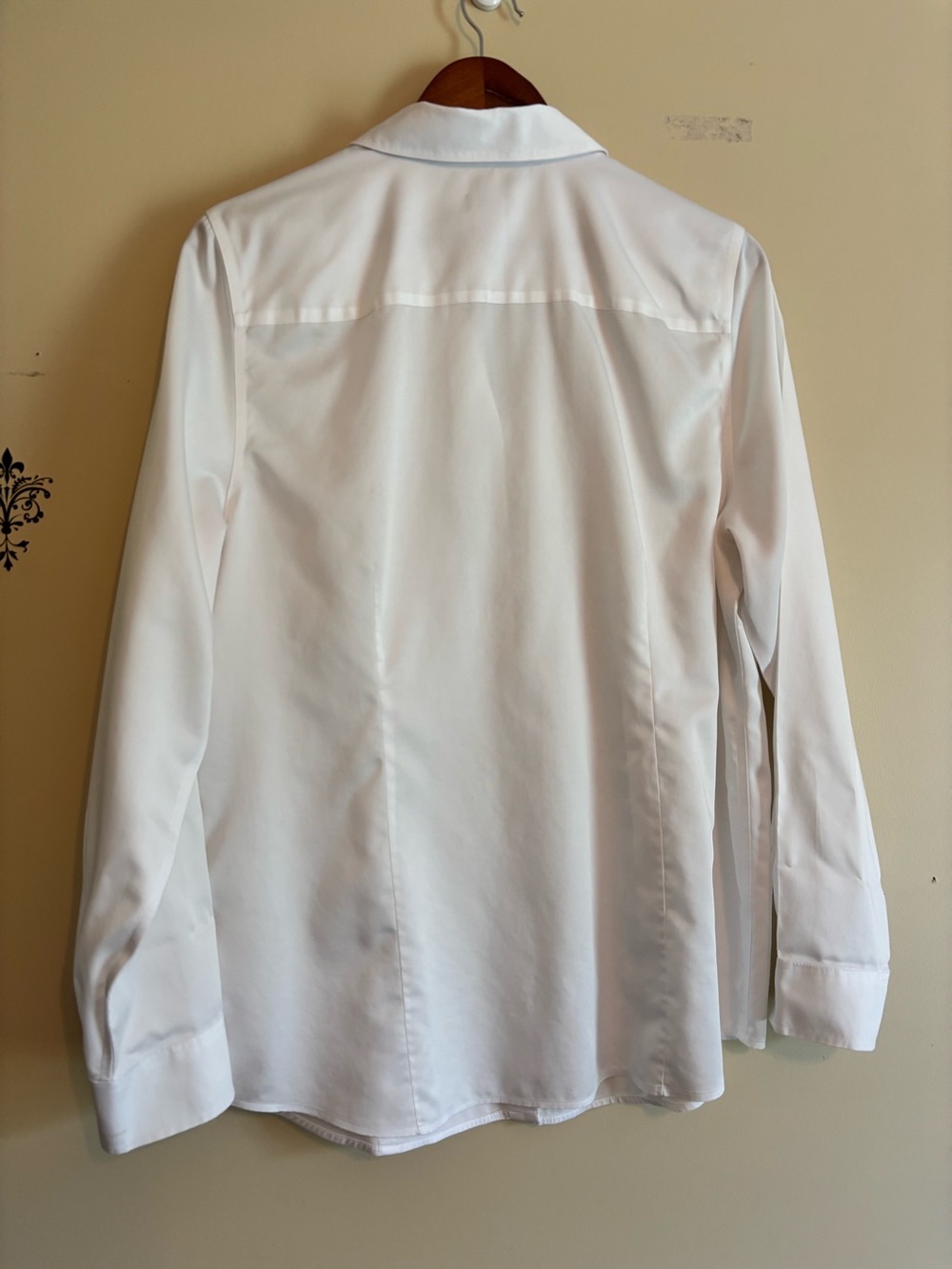 Chicos button down blouse white no iron size large tall Chicos size 2 tall - Picture 3 of 6